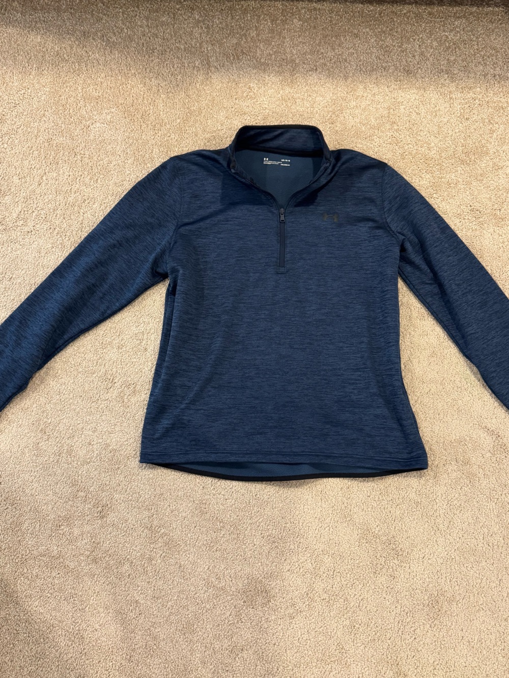 Under Armour Navy Quarter-Zip Pullover Hoodie